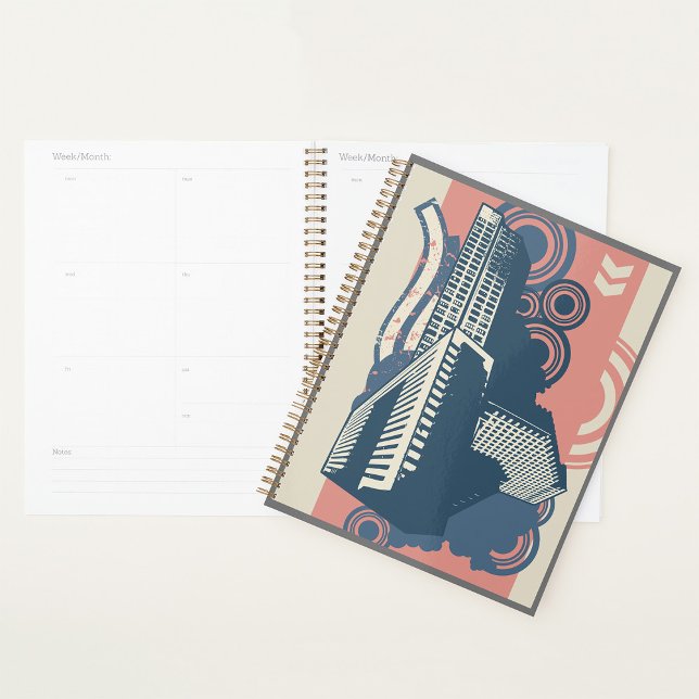 Agenda Minúscula de fundo Abstrato Urbana moderna - paisa (Criador carregado)