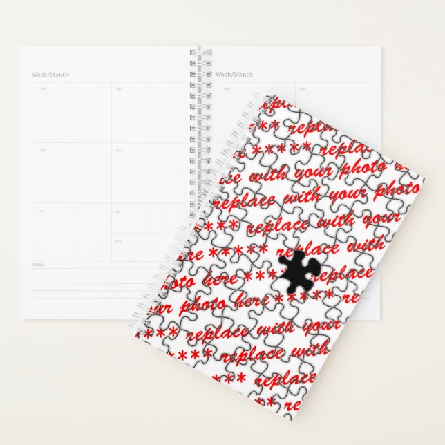 Agenda Missing Puzzle Piece (Add Photo) (Exibição)