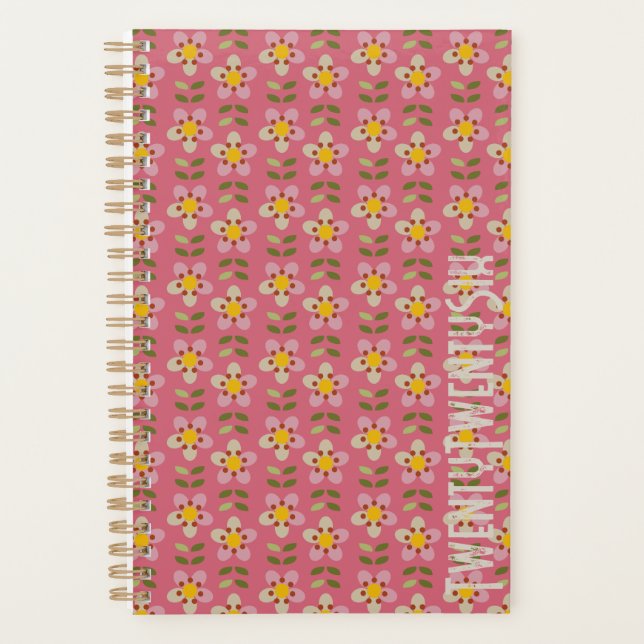 Agenda MISTY CHARM - Botanical Pattern Planner (Frente)