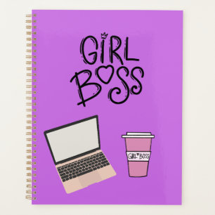 Agenda Moça Chefe Planner com Capa