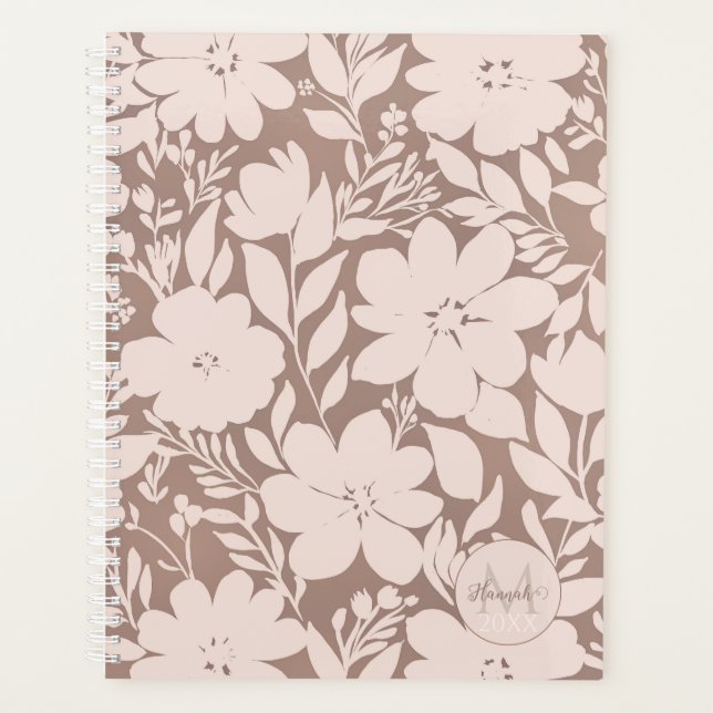 Agenda Mocha Blossom Elegância (Frente)