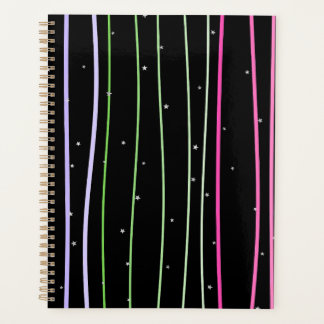 Agenda Mochila con estrellas con líneas onduladas