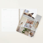 Agenda modelo de Colagem de Fotos 11 Personalizado<br><div class="desc">modelo de Colagem de Fotografias Personalizada Personalizada Personalizada,  moderna e na moda monograma,  design de Ricaso</div>