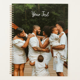 Agenda Modelo de Foto Personalizada e Texto Personalizado