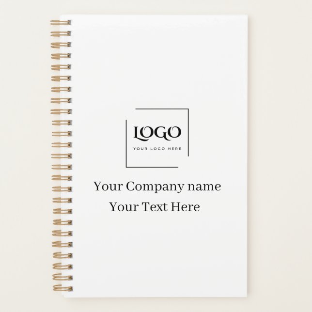 Agenda Modelo de logotipo personalizado elegante (Frente)