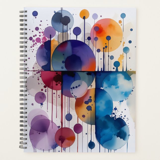 Agenda Modern Abstract Geometric Circles (Frente)