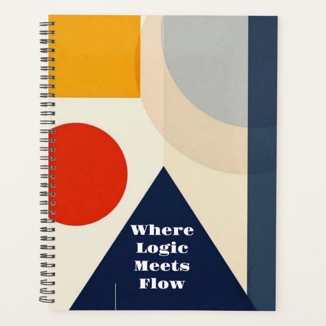 Agenda Modern Bauhaus Geometric Pattern  (Frente)