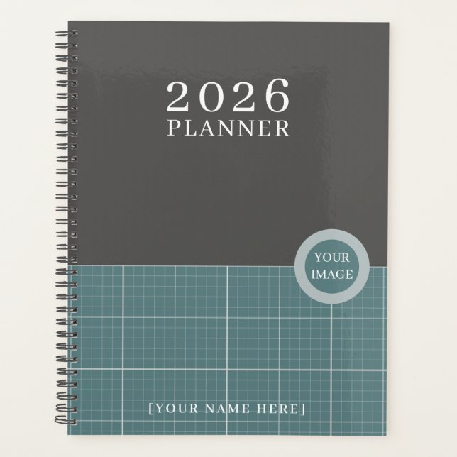Agenda Modern Blueprint Grid Planner PR01 (Frente)