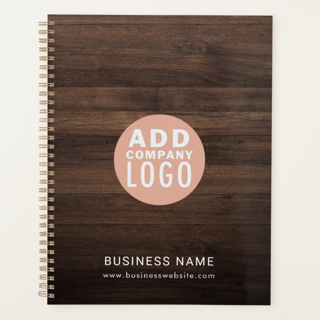 Agenda Modern Business Logo Elegant Wood Look 2026 (Frente)