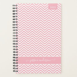 Agenda Modern Chic Chevron Zigzag Blush Rosa Girassol