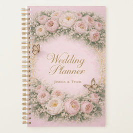 Agenda Modern Elegant Floral Wedding Planner