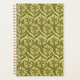 Agenda Modern Floral Pattern: White Umbel Flowers
