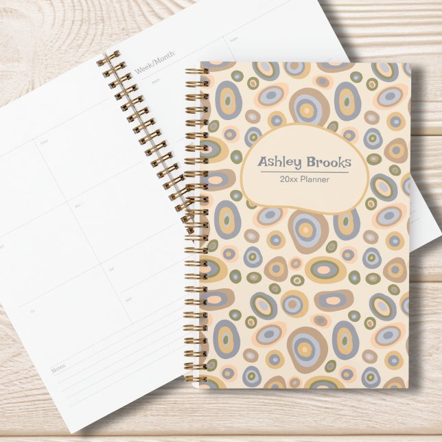 Agenda Modern Minimalist Organic Personalized Planner (Modern Minimalist Personalized Planner)