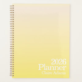 Agenda Modern Yellow Ombre Planner