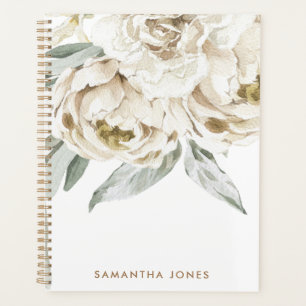 Agenda Moderna Minimalista Peonie Floral