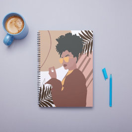 Agenda Moderna mulher africana americana Boho Art