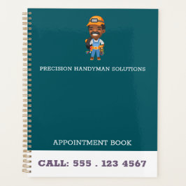 Agenda Modernhandyman construção logotipo personalizado C
