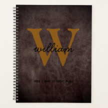 Moderno chic burgundy couro script monograma bege