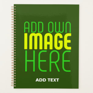 AGENDA MODERNO EDITABLE FOREST GREEN IMAGE TEXTO MODELO
