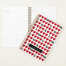 Agenda Moderno Minimalista Amour Heart Standard Book