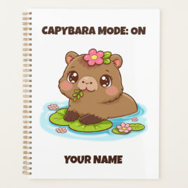 Agenda Modo Capivara Kawaii Fofo Personalizado