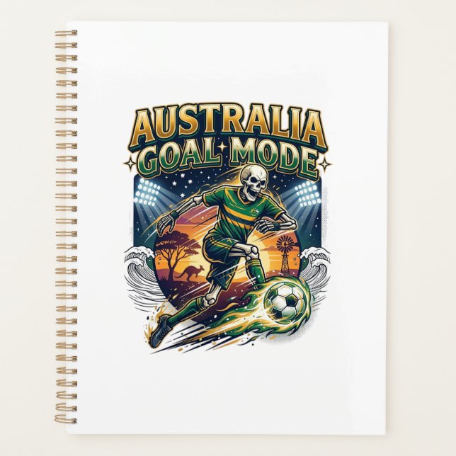 Agenda Modo de Gol da Austrália Esqueleto de Striker Nati (Frente)