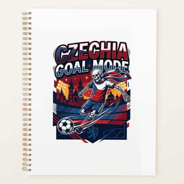 Agenda Modo de Gol da República Tcheca Esqueleto Striker  (Frente)