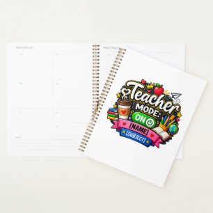 Agenda Modo Professor Ativado Personalizado Divertido pa