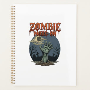 Agenda Modo Zumbi Halloween Mão Lua Cemitério_1