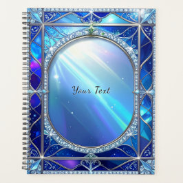 Agenda Moldura Azul Decorativa