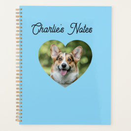 Agenda Moldura de Coração de Cachorro Pet Personalizada A