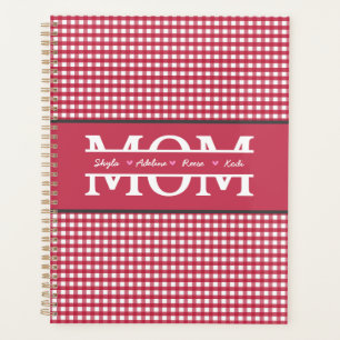 Agenda MOM com 4 filhos Dia de as mães