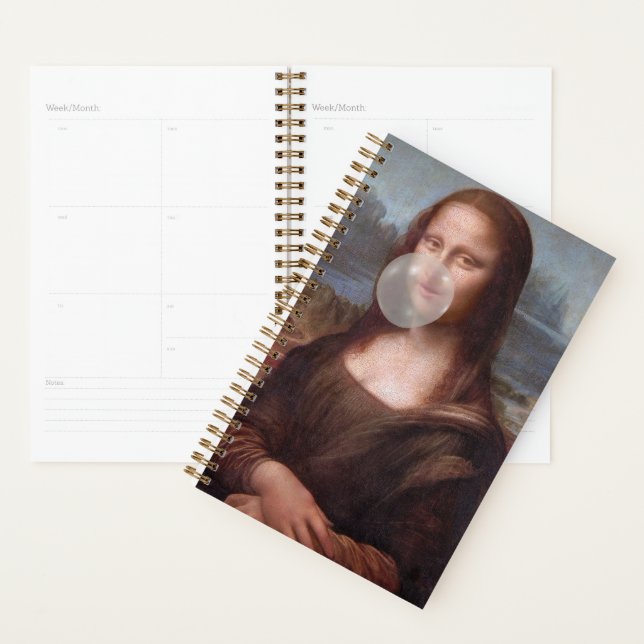 Agenda Mona Lisa a soprar o chiclete da cinza (Exibição)
