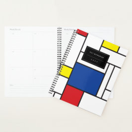 Agenda Mondrian Minimalist Geométrico De Stijl Modern Art
