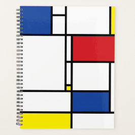 Agenda Mondrian Minimalist Geométrico De Stijl Modern Art