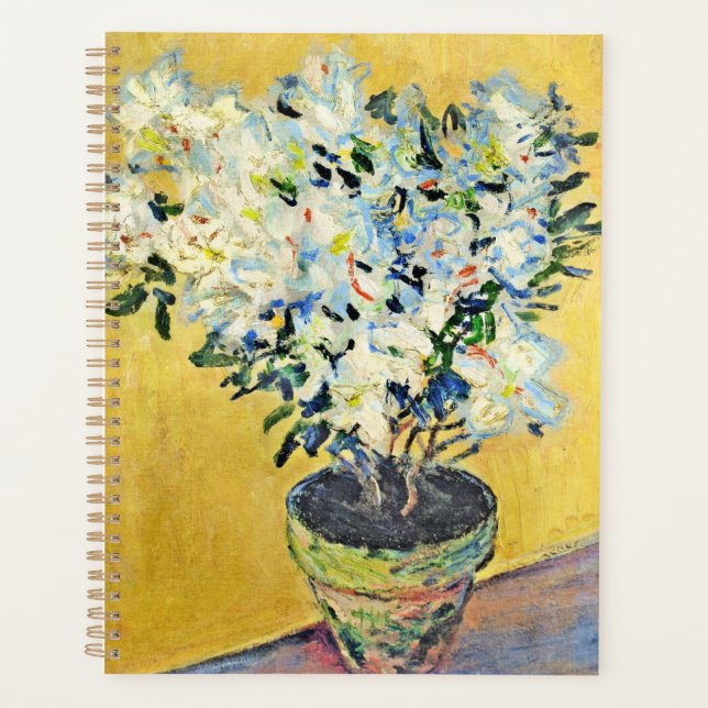 Agenda Monet - Azaléias Brancas em um Vaso,  (Frente)