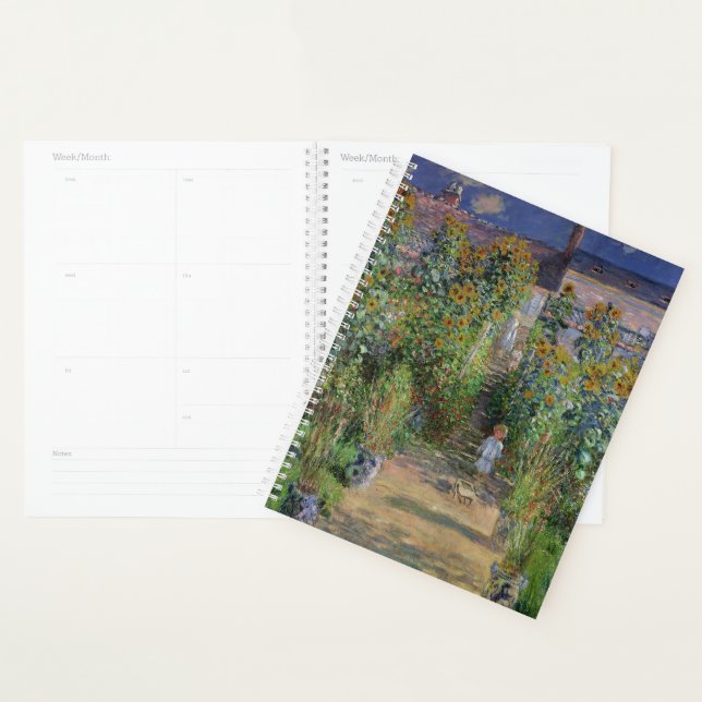 Agenda Monet Garden Vetheuil Impressionim Pintura (Exibição)