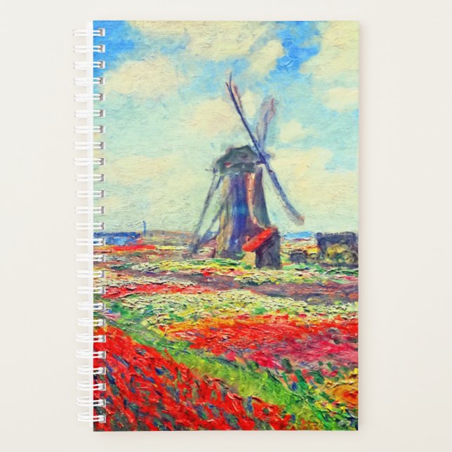 Agenda Monet Tulips Windmill (Frente)