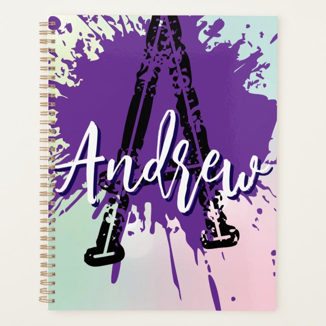Agenda Monogram Modern Boy Preppy Back-To-School Planner (Frente)