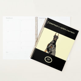 Agenda monograma Black Doberman Pincher Black & Tan