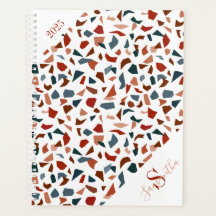 Monograma castanho elegante