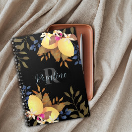 Agenda Monograma Chic Lemon Preto