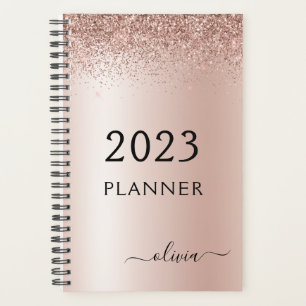 Agenda Monograma da Lente Rosa Luminosa Rosa 2022