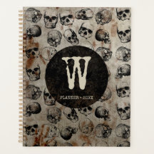 Monograma de Cascas de Vintagem de Halloween
