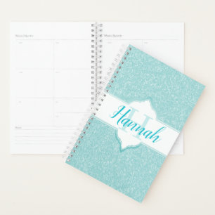 Agenda Monograma de Coleta Teal