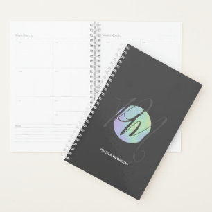 Agenda Monograma do Círculo Holográfico Moderno - Plane