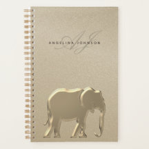 Monograma do Elefante Dourado
