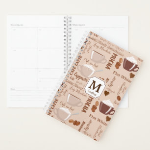Agenda Monograma do Padrão de Termos do Café