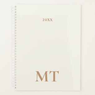Agenda Monograma Elegante Mínimo