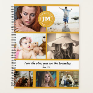 Agenda Monograma foto colagem cristã inspiração